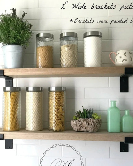 The Auburn Z Open Shelf Support Shelf Support 4"  Depth Finish Raw - Uncoated Metal | Industrial Farm Co