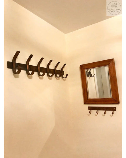 The Binghamton Style Key Rack Coat Rack Black Powder Coat   | Industrial Farm Co