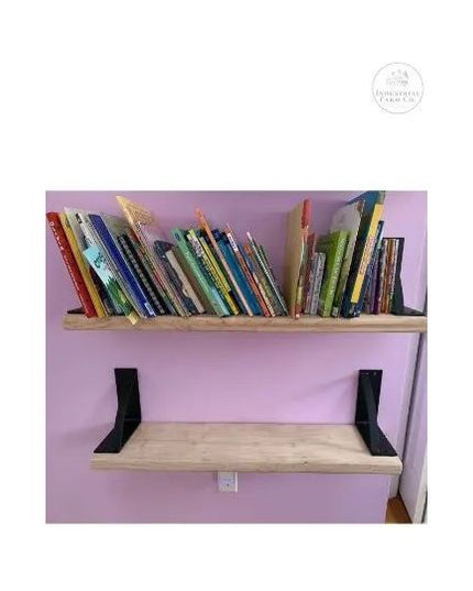 The Brie Bookshelf Bracket Brackets/Corbels 5" Depth x 5" Wall Mount Length Finish Copper Powder Coat | Industrial Farm Co