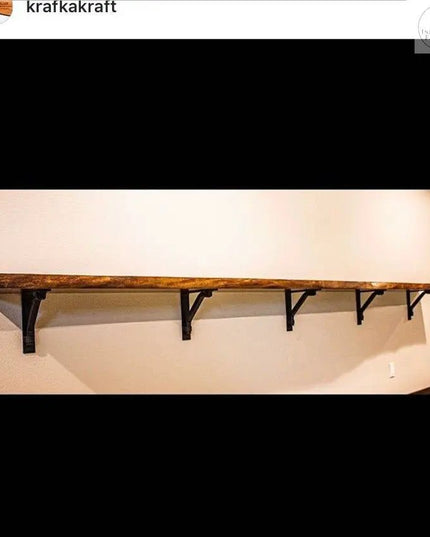 The Butch Shelf Supports Shelf Support 6" Depth x 6" Wall Mount Length Color Raw - Uncoated Metal | Industrial Farm Co
