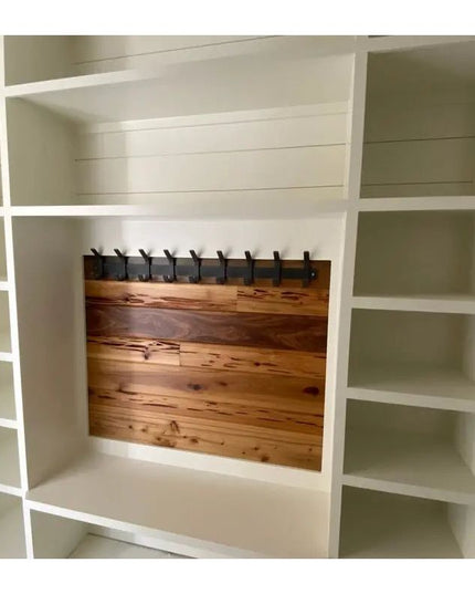 The Christopher Double Hook Coat Rack Coat Rack 10" Wall Mount Length Finish Silver Powder Coat | Industrial Farm Co