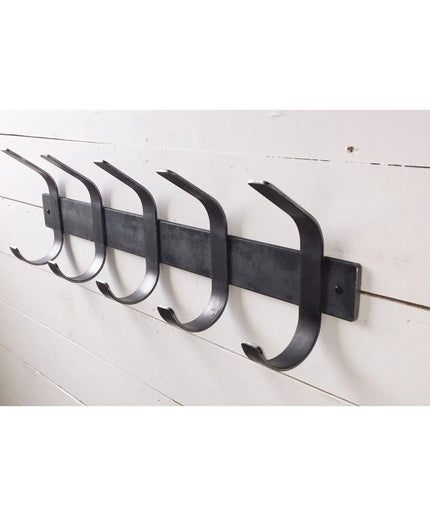 The Christopher Double Hook Coat Rack Coat Rack 14” Wall Mount Length Finish Copper Powder Coat | Industrial Farm Co