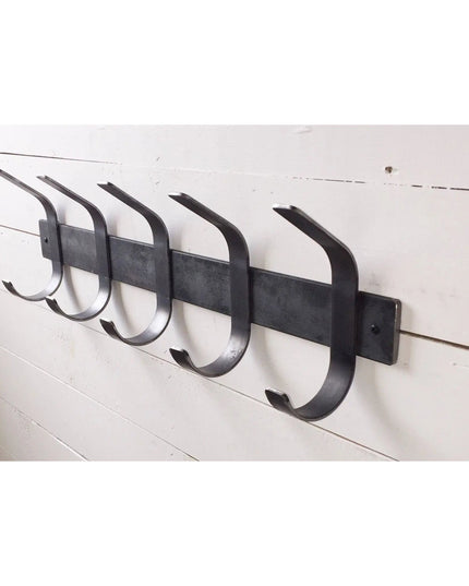 The Christopher Double Hook Coat Rack Coat Rack 14” Wall Mount Length Finish Copper Powder Coat | Industrial Farm Co