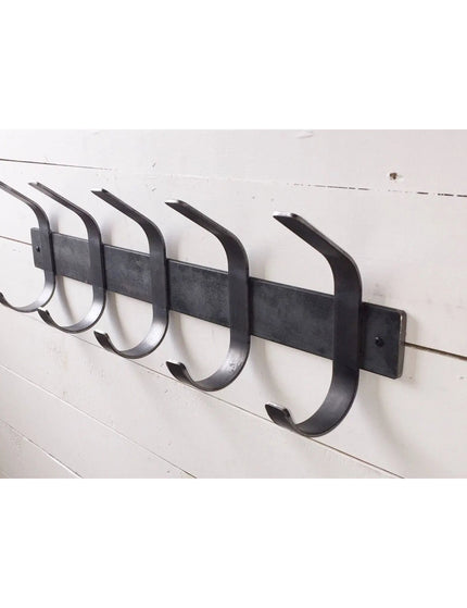 The Christopher Double Hook Coat Rack Coat Rack 14” Wall Mount Length Finish Copper Powder Coat | Industrial Farm Co
