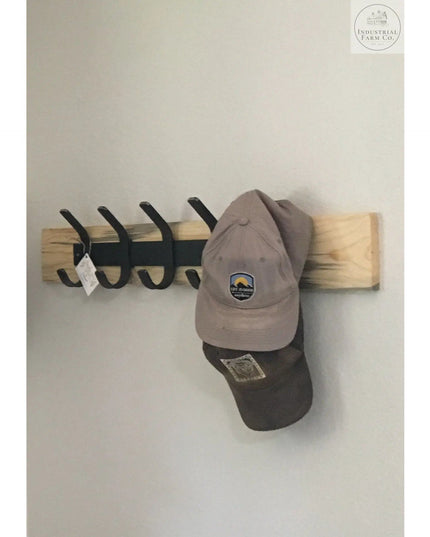 The Christopher Double Hook Coat Rack Coat Rack 20" Wall Mount Length Finish Copper Powder Coat | Industrial Farm Co