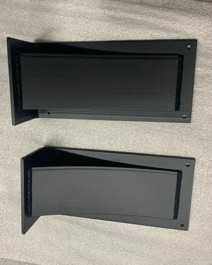 The Cicero Bar Shelf Supports Brackets/Corbels 4" Depth x 10" Wall Mount Length Finish Black Powder Coat | Industrial Farm Co