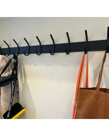 The Cooperstown Double Hook Coat Rack Coat Rack 10" Wall Mount Length Finish Copper Powder Coat | Industrial Farm Co