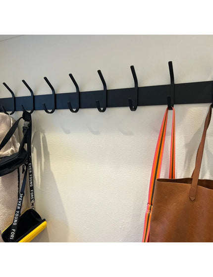 The Cooperstown Double Hook Coat Rack Coat Rack 10" Wall Mount Length Finish Copper Powder Coat | Industrial Farm Co