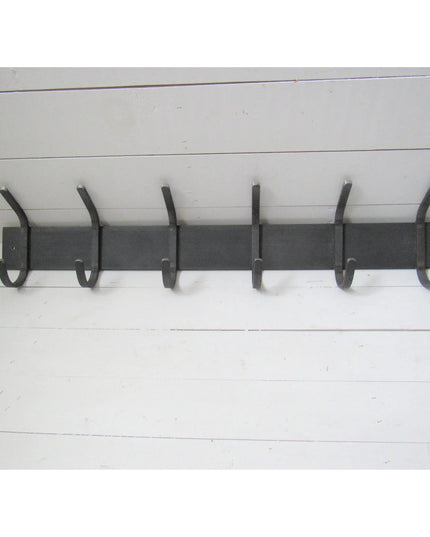 The Cooperstown Double Hook Coat Rack Coat Rack 14" Wall Mount Length Finish Copper Powder Coat | Industrial Farm Co