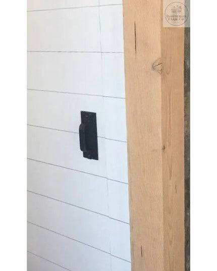 The Corning Handle Door Handle/ Pull Black Powder Coat Flat Push Plate Do Not Include Flat Pushplate | Industrial Farm Co