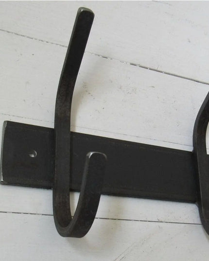 The Eastman Coat & Hook Rack Coat Rack 10"  Wall Mount Length Finish Silver Powder Coat | Industrial Farm Co