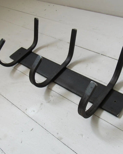 The Eastman Coat & Hook Rack Coat Rack 14"  Wall Mount Length Finish Gold Powder Coat | Industrial Farm Co