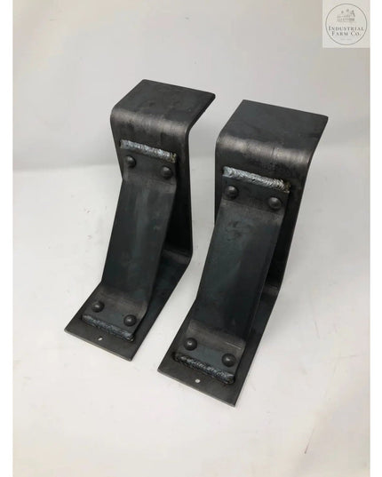 The Fulton Style Heavy Duty Mantel Support Brackets/Corbels 6" Depth x 6" Wall Mount Length Finish Gold Powder Coat | Industrial Farm Co