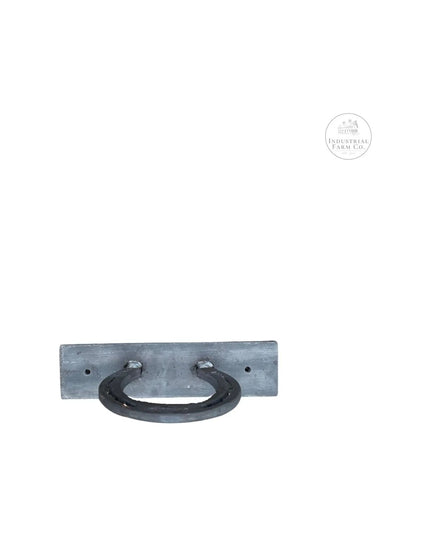 The Ginger Horseshoe Hook Towel Bar Silver Powder Coat   | Industrial Farm Co