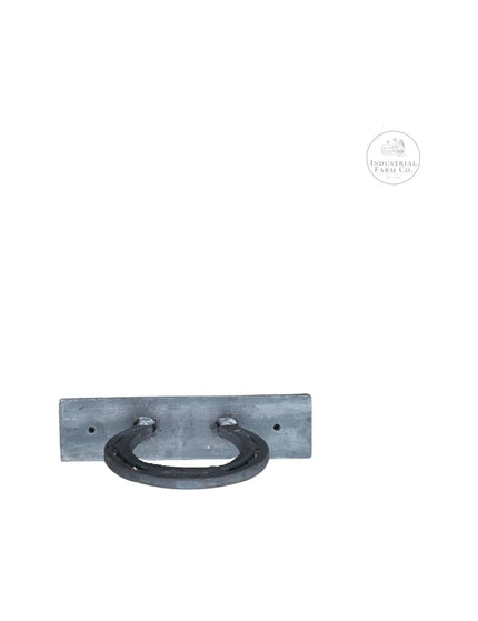 The Ginger Horseshoe Hook Towel Bar Silver Powder Coat   | Industrial Farm Co