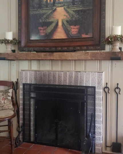 The Glimmerglass J Shelf or Mantel Bracket Shelf Support 4"  Depth Finish Copper Powder Coat | Industrial Farm Co