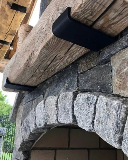 The Glimmerglass J Shelf or Mantel Bracket Shelf Support 3"  Depth Finish Copper Powder Coat | Industrial Farm Co