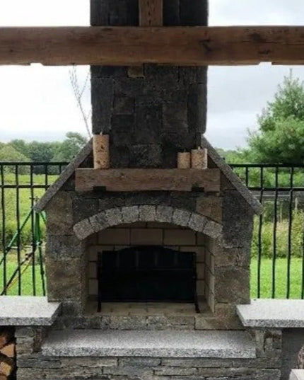 The Glimmerglass J Shelf or Mantel Bracket Shelf Support 4"  Depth Finish Black Powder Coat | Industrial Farm Co