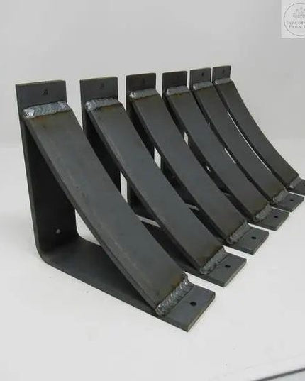 The Hattie Style Bracket Supports - Sold Individually Shelf Support 5" Depth x 5" Wall Mount Length Finish Black Powder Coat | Industrial Farm Co