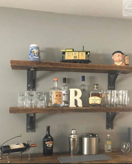 The Hornell Industrial Shelf Support Shelf Support 6" Depth x 6" Wall Mount Length Finish Copper Powder Coat | Industrial Farm Co