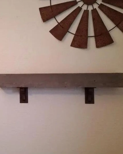 The Hornell Industrial Shelf Support Shelf Support 6" Depth x 6" Wall Mount Length Finish Gold Powder Coat | Industrial Farm Co