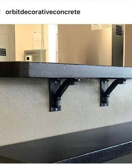 The Hornell Industrial Shelf Support Shelf Support 7" Depth x 7" Wall Mount Length Finish Raw - Uncoated Metal | Industrial Farm Co