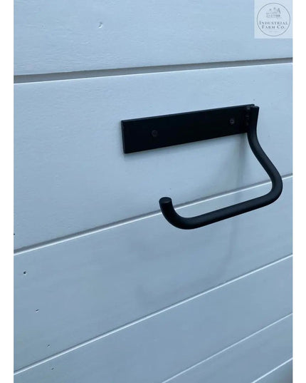 The Howlett Hill Toilet Paper Holder Toilet Paper Holder Open on the Left Finish Silver Powder Coat | Industrial Farm Co