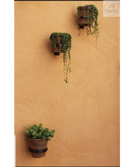 The Hudson Wall Mounted Potholder Plant Holder 6" Pot Finish Silver Powder Coat | Industrial Farm Co