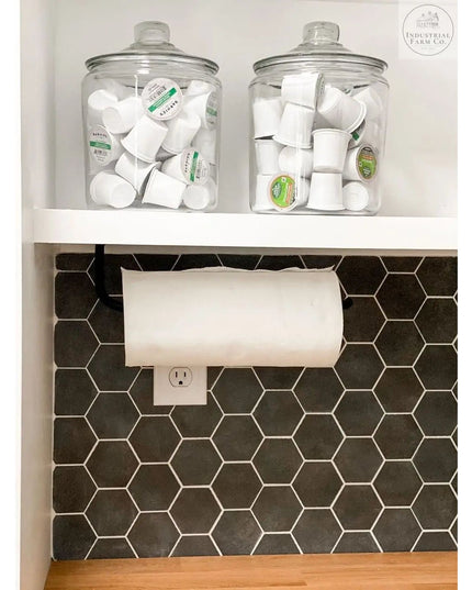 The Hyde Hall Paper Towel Holder Paper Towel Holder Open on the Left Finish Copper Powder Coat | Industrial Farm Co