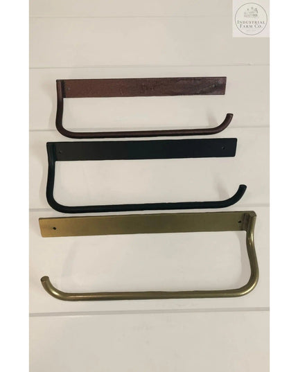 The Hyde Hall Paper Towel Holder Paper Towel Holder Open to the Right Finish Copper Powder Coat | Industrial Farm Co