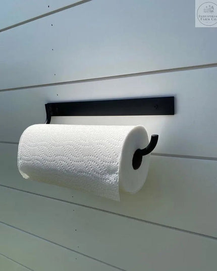 The Hyde Hall Paper Towel Holder Paper Towel Holder Open to the Right Finish Gold Powder Coat | Industrial Farm Co