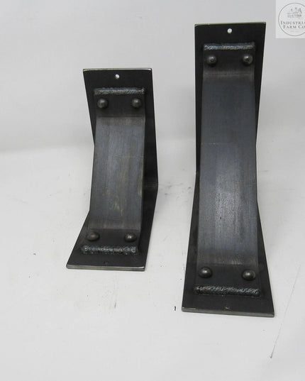 The Ithaca Rustic Bracket Support Brackets/Corbels 6" Depth x 6" Wall Mount Length Finish Silver Powder Coat | Industrial Farm Co