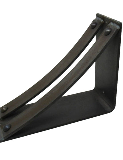 The Jamestown 4" Wide Shelf Bracket Brackets/Corbels 8" Depth x 8" Wall Mount Length Finish Copper Powder Coat | Industrial Farm Co