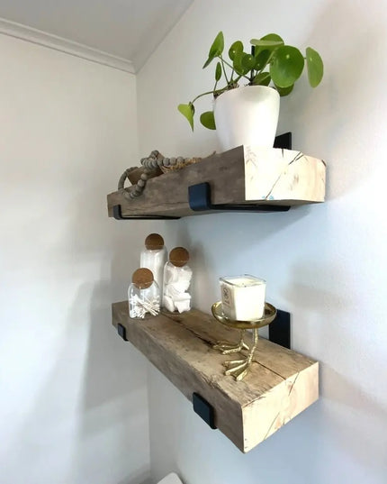 The Jane J Style Shelf Brackets Shelf Support 3"  Depth Finish Black Powder Coat | Industrial Farm Co