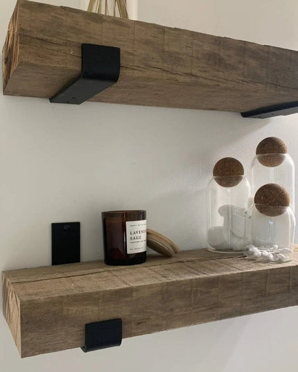 The Jane J Style Shelf Brackets Shelf Support 4"  Depth Finish Silver Powder Coat | Industrial Farm Co