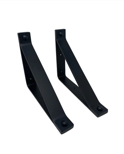 The Joyce Modern Shelf Support Shelf Support 6" Depth x 6" Wall Mount Length Finish Black Powder Coat | Industrial Farm Co