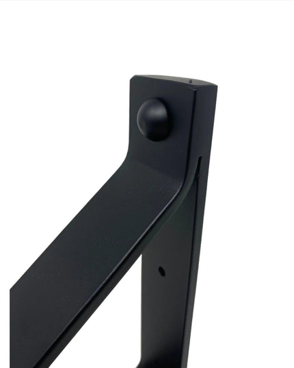 The Joyce Modern Shelf Support Shelf Support 6" Depth x 6" Wall Mount Length Finish Silver Powder Coat | Industrial Farm Co