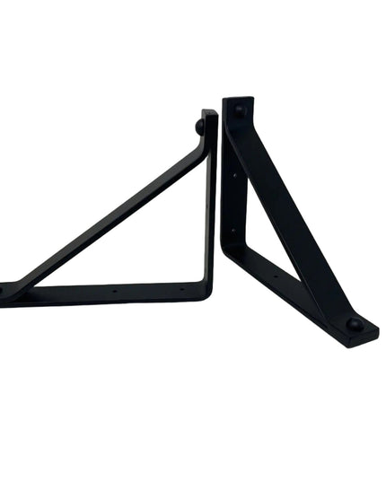 The Joyce Modern Shelf Support Shelf Support 7" Depth x 7" Wall Mount Length Finish Black Powder Coat | Industrial Farm Co