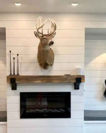 Kudlick Farmhouse Mantel Bracket Brackets/Corbels 6.5" Depth x 6.5" Wall Mount Length Finish Copper Powder Coat | Industrial Farm Co