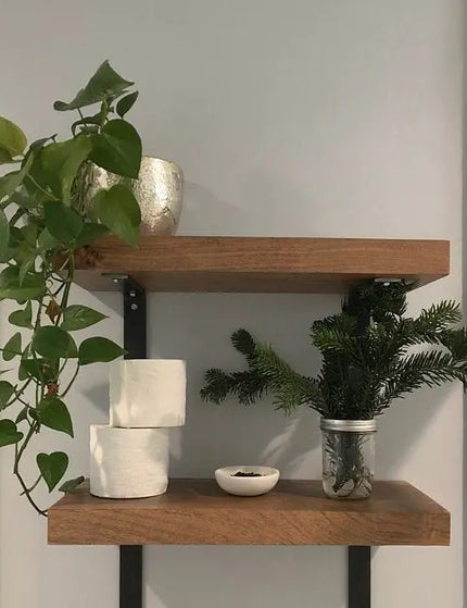 The Liverpool L Style Support Shelf Support 4" Depth x 4" Wall Mount Length Finish Copper Powder Coat | Industrial Farm Co