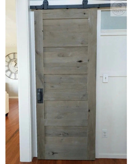 The Lockport Pull Door Handle/ Pull Clear Coat Flat Pushplate No Flat Pushplate | Industrial Farm Co