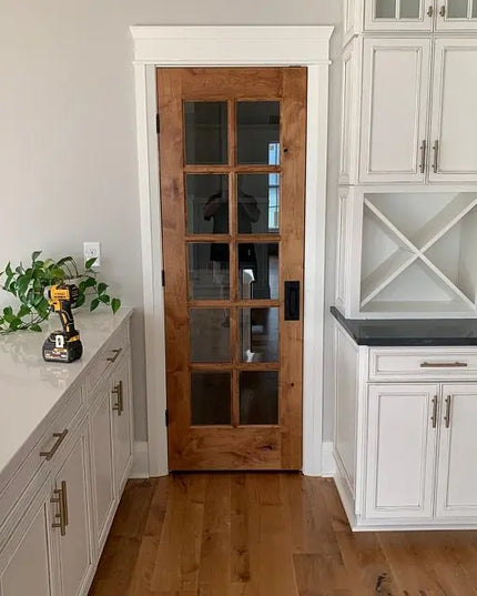 The Lockport Pull Door Handle/ Pull Clear Coat Flat Pushplate No Flat Pushplate | Industrial Farm Co