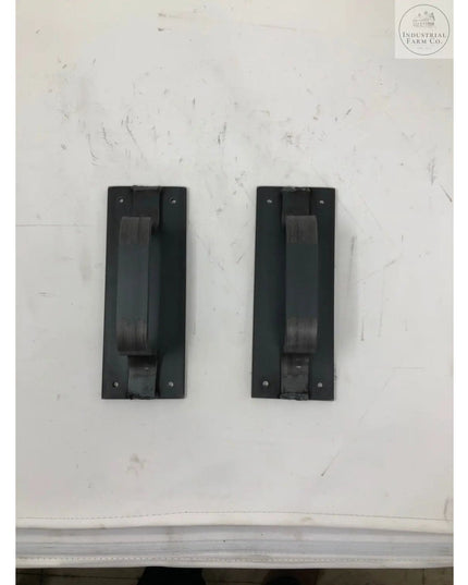 The Lockport Pull Door Handle/ Pull Clear Coat Flat Pushplate Include Flat Pushplate | Industrial Farm Co