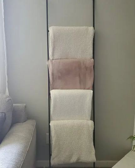 The Lynn Metal Ladder Decorative Ladder 4 ft Tall Style 18 In Wide | Industrial Farm Co