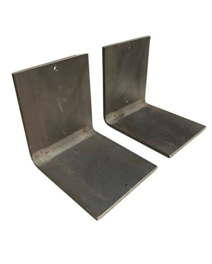 The Lyons Style L Shelf Bracket Shelf Support 4" Depth x 4" Wall Mount Length Finish Clear Coat | Industrial Farm Co