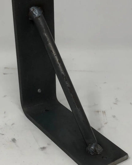 The Middletown L Shelf Support Shelf Support 5" Depth x 5" Wall Mount Length Finish Black Powder Coat | Industrial Farm Co