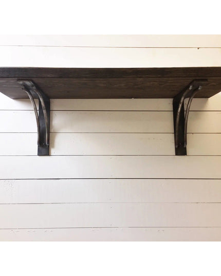 The Niagara Bracket Support Shelf Support 7" Depth x 7" Wall Mount Length Finish Black Powder Coat | Industrial Farm Co