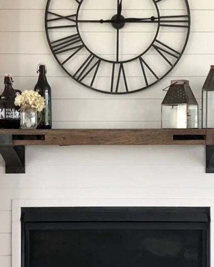 The Norfolk Farmhouse Bracket Brackets/Corbels 5" Depth x 6" Wall Mount Length Finish Black Powder Coat | Industrial Farm Co