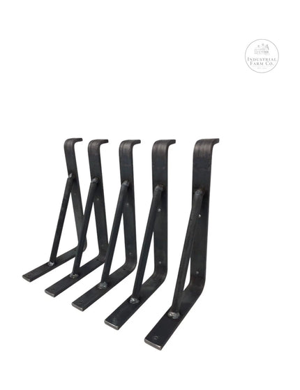 The Norwich Support Bracket Shelf Support 3"  Depth Finish Black Powder Coat | Industrial Farm Co