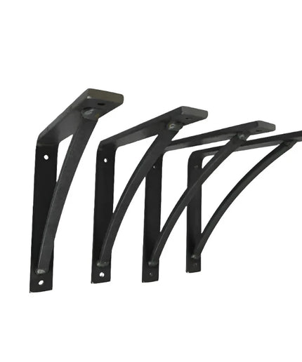 The Oak Hill Petite Shelf Support  5" Depth x 5" Wall Mount Length Finish Raw - Uncoated Metal | Industrial Farm Co
